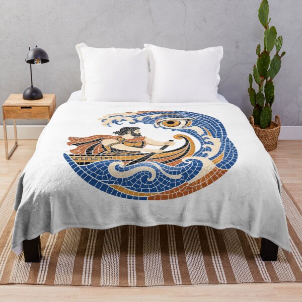 Item preview, The Odyssey - Mosaic Hero Against the Sea designed and sold by Fenay Designs.