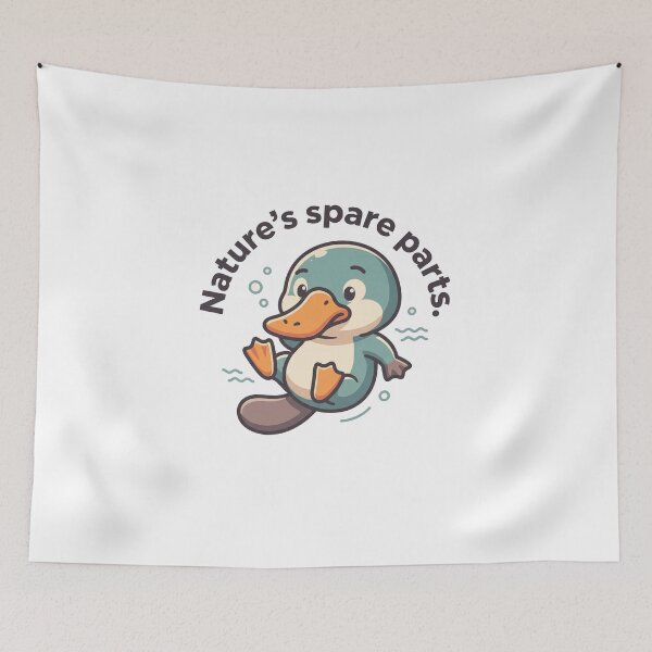 Item preview, Cute Platypus Nature's Spare Parts designed and sold by mackartist.