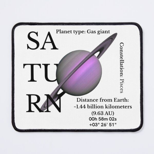 Item preview, Planet Saturn in purple colour designed and sold by LUKAGE.