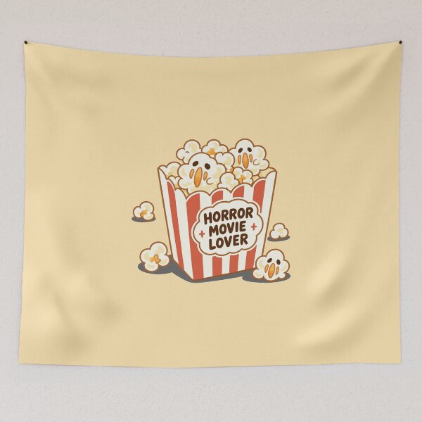 Item preview, Horror movie lovers – Cute ghost popcorn for Halloween and horror fans designed and sold by RedHDesign.