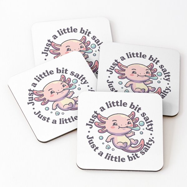 Item preview, Cute Axolotl Just a Little Bit Salty designed and sold by mackartist.