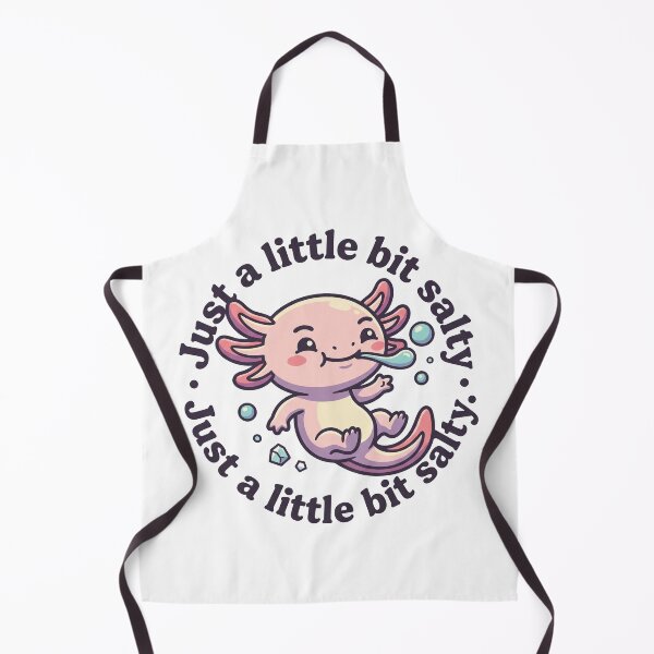 Item preview, Cute Axolotl Just a Little Bit Salty designed and sold by mackartist.