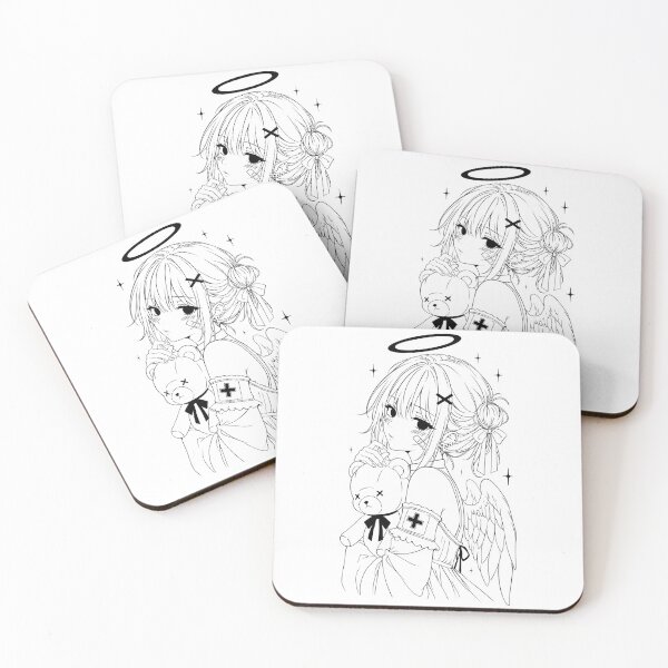 Item preview, angel girl with teddy bear designed and sold by KawaOta-0.