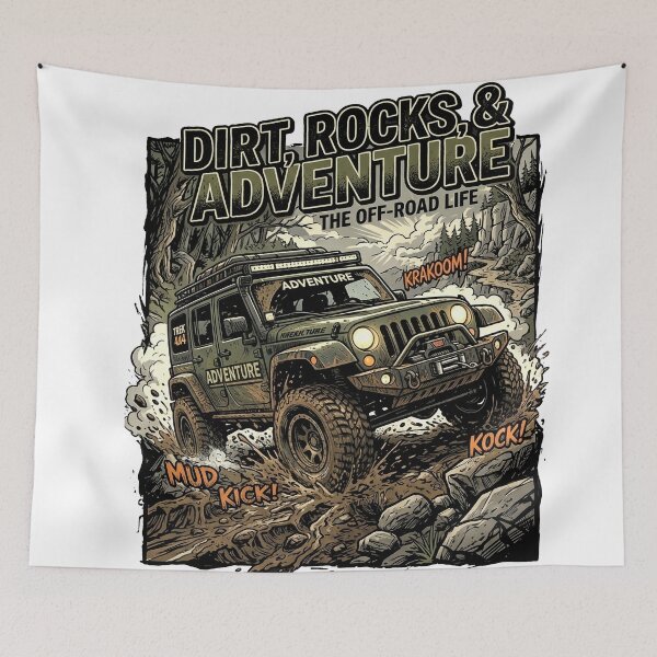 Item preview, Dirt, Rocks & Adventure - The Off-Road Life designed and sold by Concept-Hub.