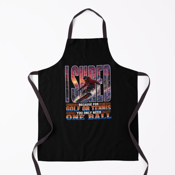Item preview, I SHRED – Funny Snowboard Shirt | Because for Golf or Tennis You Only Need One Ball designed and sold by SVALANART.