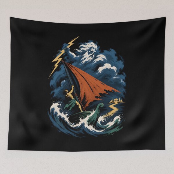 Item preview, The Odyssey: Storm God Over Odysseus at Sea designed and sold by Fenay Designs.