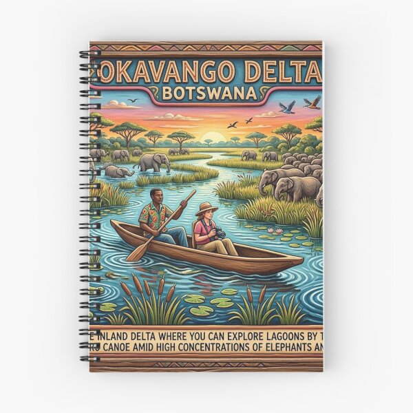 Item preview, OKAVANGO DELTA BOTSWANA designed and sold by likbatonboot.