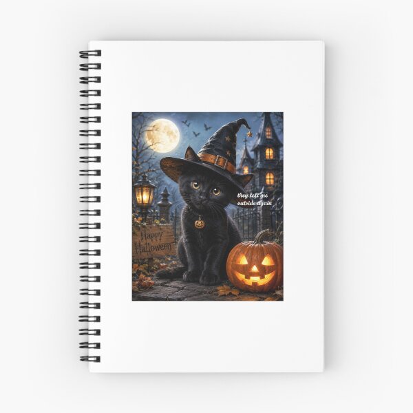 Item preview, HALLOWEEN KITTY AT NIGHT designed and sold by DeniseFFulmer12.