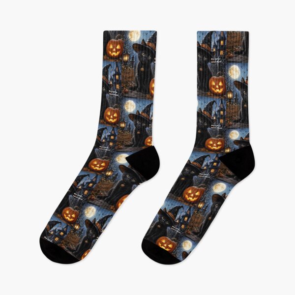 Item preview, HALLOWEEN KITTY AT NIGHT designed and sold by DeniseFFulmer12.