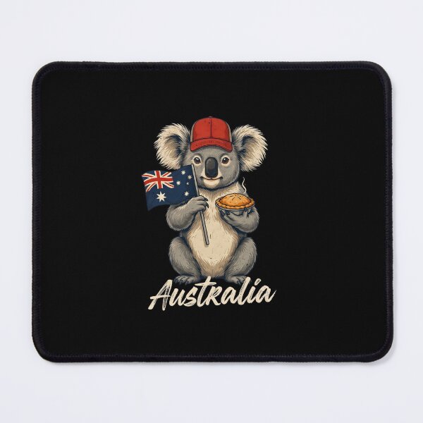 Item preview, Australia Koala Australian Flag Meat Pie Aussie Mascot designed and sold by Enea Kelo.