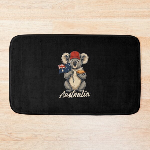 Item preview, Australia Koala Australian Flag Meat Pie Aussie Mascot designed and sold by Enea Kelo.