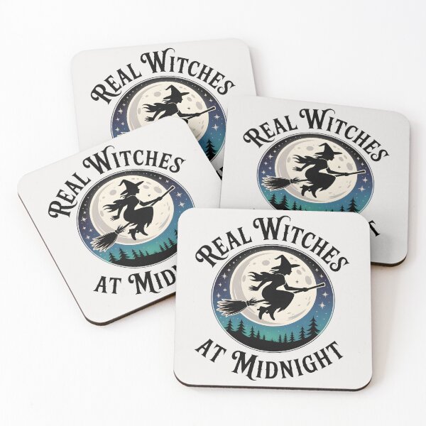 Item preview, Real Witches at Midnight – Spooky Halloween Witch Design designed and sold by Jollys-ArtShop.