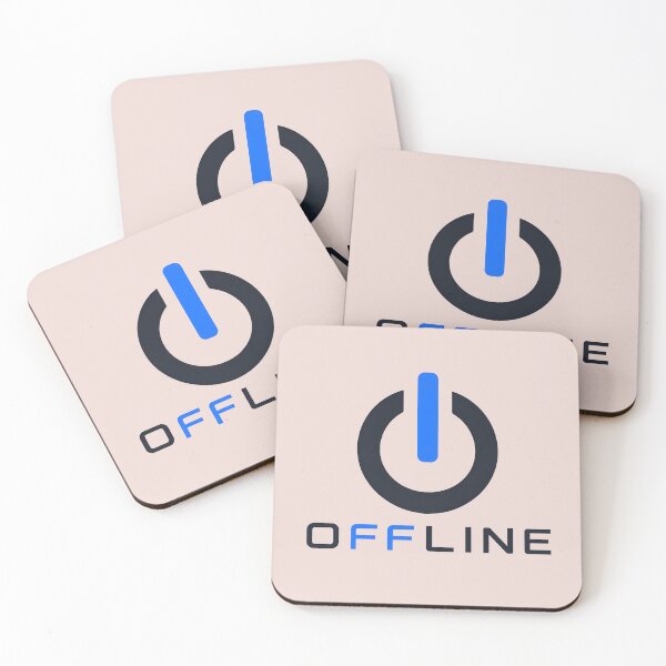 Artikelvorschau, OFFLINE-Logo-Typografie-Design – Abschalten zum Auftanken entworfen und verkauft von ManggaeJM.