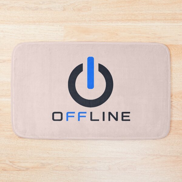 Item preview, OFFLINE Logo Typography Design – Disconnect to Recharge designed and sold by ManggaeJM.