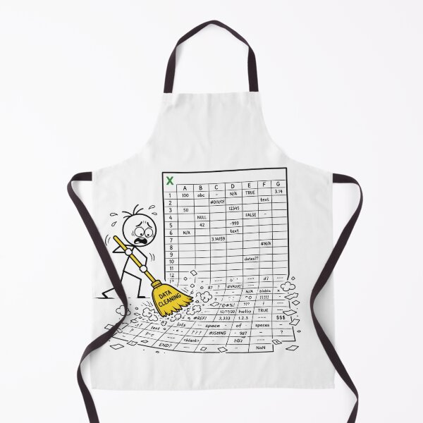 Item preview, Stick Figure Data Cleaning Illustration for Data Analysts designed and sold by Ink Matrix.