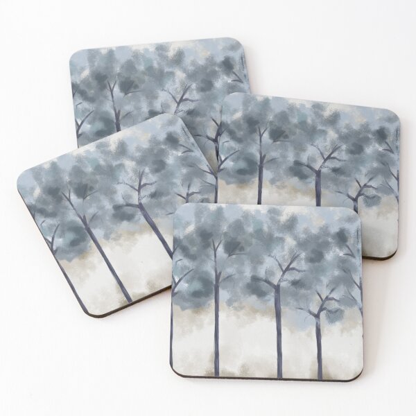 Item preview, Misty Blue Forest | Atmospheric Woodland Landscape designed and sold by Halo Design.