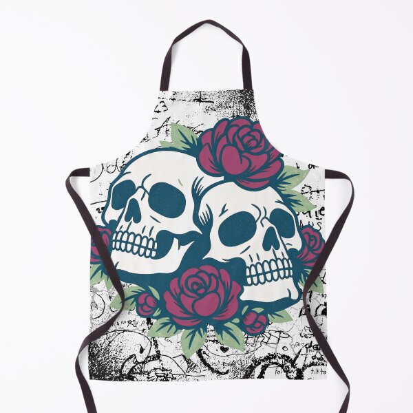 Item preview, Twin skulls & roses graffiti background designed and sold by Zenna MT 1.