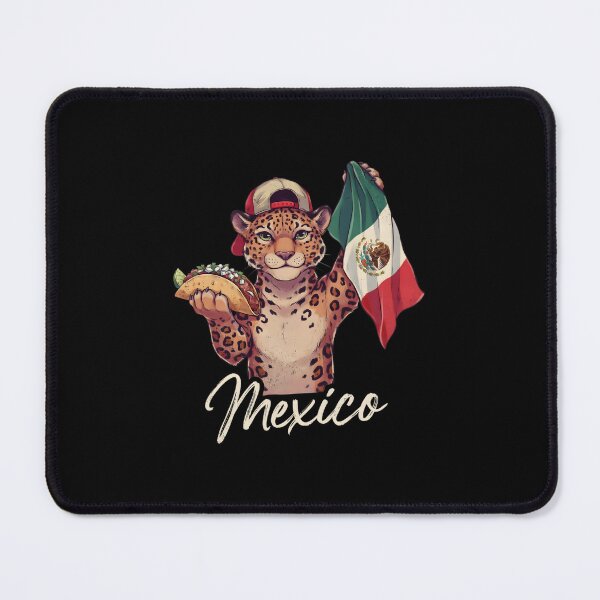 Item preview, Mexico Jaguar Mexican Flag Loaded Beef Taco Mascot designed and sold by Enea Kelo.