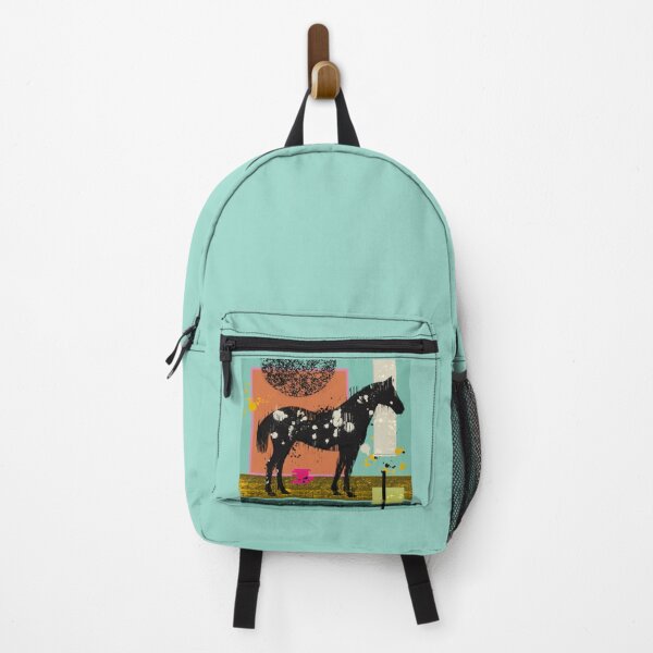 Item preview, Abstract Glitch Horse in Geometric Landscape #1 designed and sold by MikZviagin.