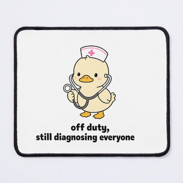 Item preview, Cute Nurse Duck PNG, Off Duty Still Diagnosing Everyone Shirt Design, Funny Nurse Gift, Medical Cartoon Sublimation designed and sold by Moonveil_Studio.