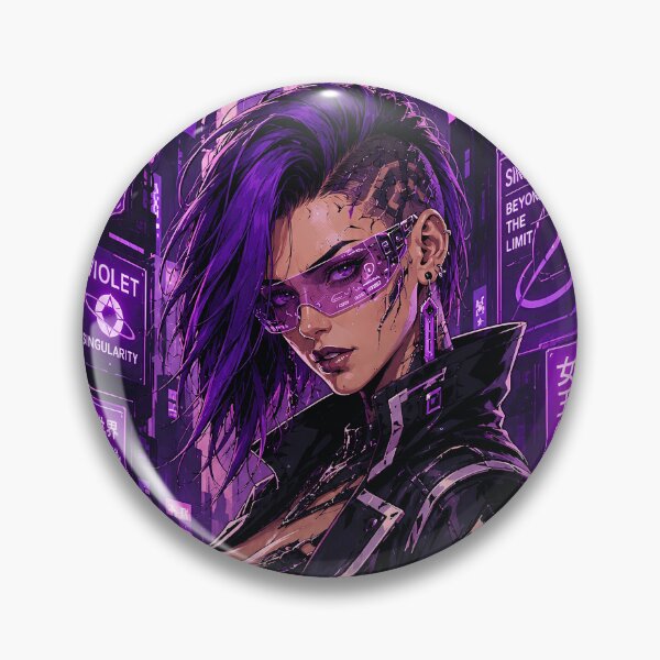 Item preview, Cyberpunk Girl With Luxury Tech Interface Design Artwork designed and sold by BorgSpareParts.