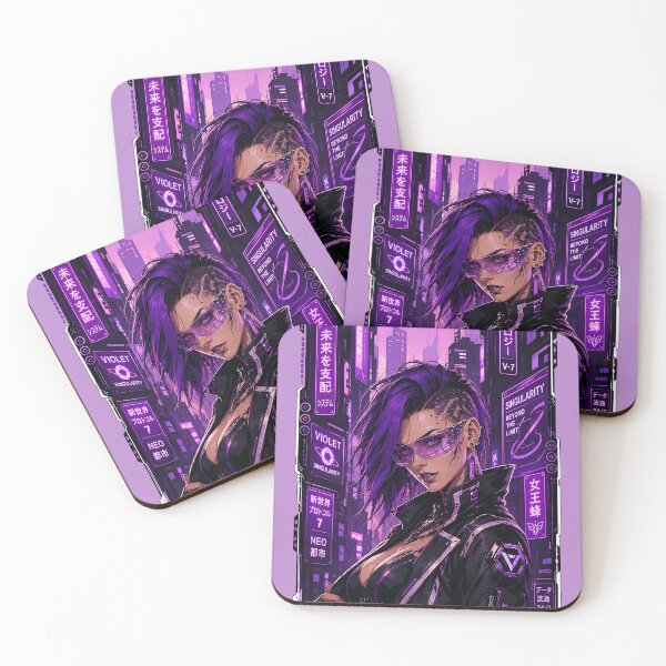 Item preview, Cyberpunk Girl With Luxury Tech Interface Design Artwork designed and sold by BorgSpareParts.