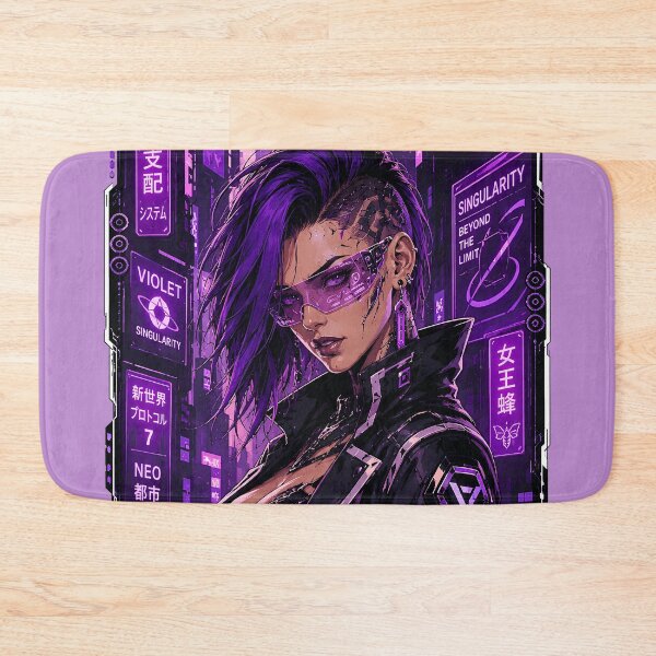 Item preview, Cyberpunk Girl With Luxury Tech Interface Design Artwork designed and sold by BorgSpareParts.