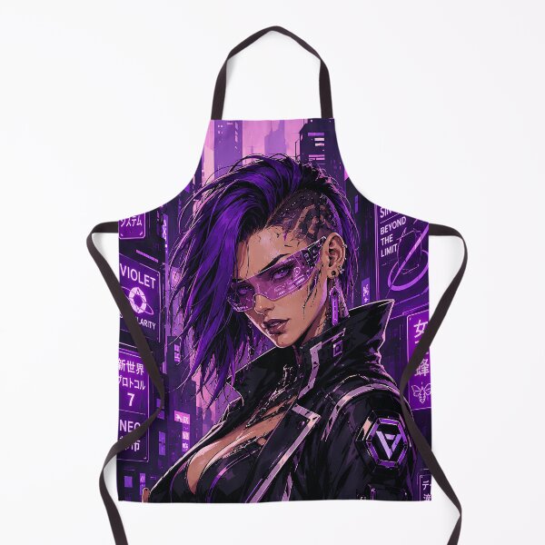 Item preview, Cyberpunk Girl With Luxury Tech Interface Design Artwork designed and sold by BorgSpareParts.