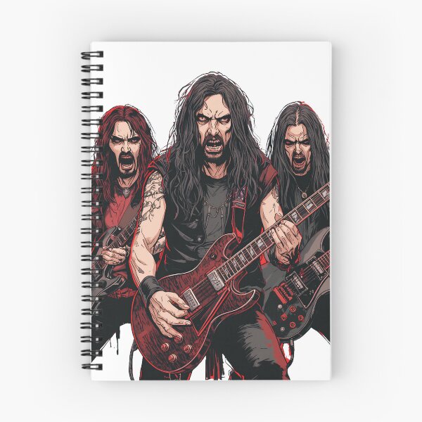 Item preview, Heavy Metal Guitar Trio Dark Rock Illustration designed and sold by muhammadkhafidh.