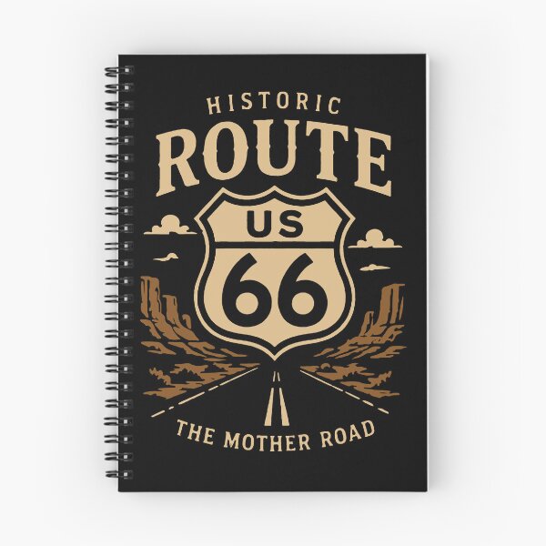 Item preview, Historic Route 66 Vintage T-Shirt Design designed and sold by phsycartwork.