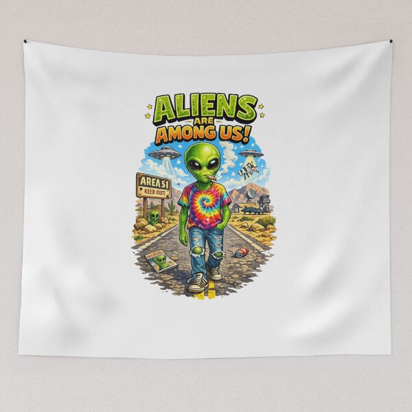 Item preview, Aliens Are Among Us – Highway to Area 51 ?? designed and sold by MKNDESIGN.