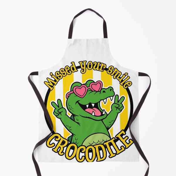 Item preview, Missed Your Smile Crocodile - Funny Back To School Crocodile With Heart Glasses designed and sold by Neurospicy Trolls.