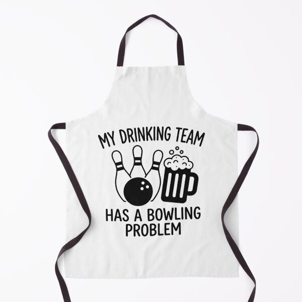 Item preview, My Drinking Team Has A Bowling Problem Funny Sports Quote Design Gift designed and sold by raedattia.