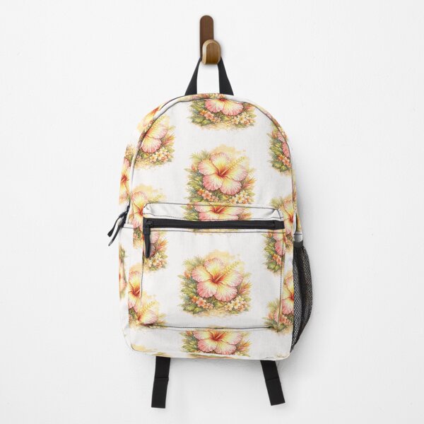 Item preview, Single Tropical Sunrise Hibiscus | Watercolor Tropical Floral Art | Botanical Flower Illustration designed and sold by Nolmo.