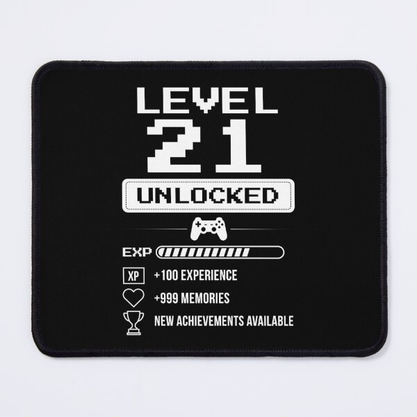 Item preview, Level 21 Unlocked birthday gift designed and sold by NumbersFort.