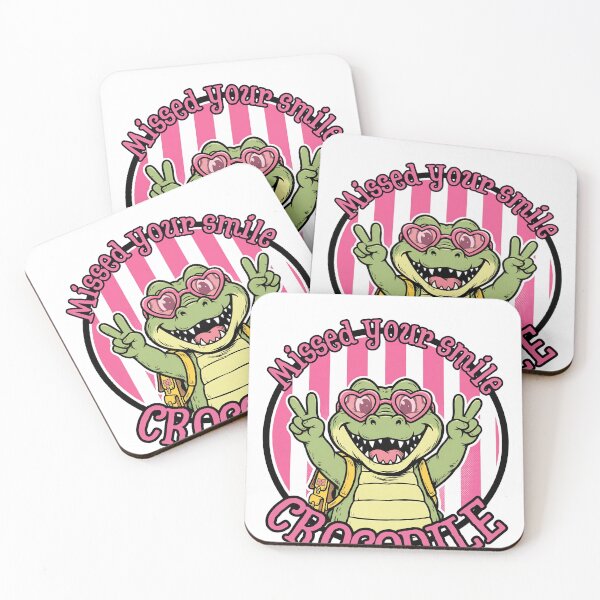 Item preview, Missed Your Smile Crocodile - Cute Back To School Crocodile With Backpack designed and sold by Neurospicy Trolls.