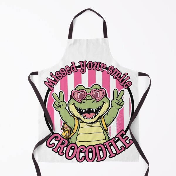 Item preview, Missed Your Smile Crocodile - Cute Back To School Crocodile With Backpack designed and sold by Neurospicy Trolls.