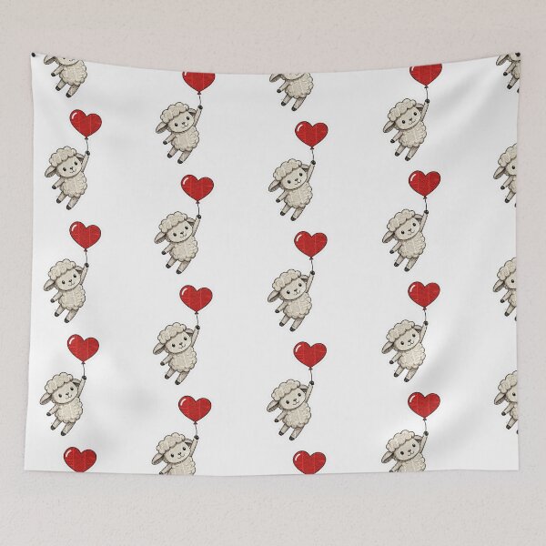 Item preview, Newspaper Sheep Heart Balloon designed and sold by Snurly.