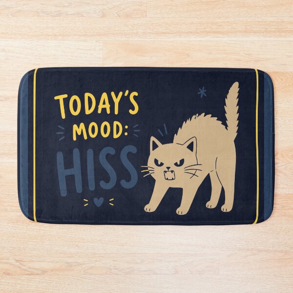 Item preview, Today's Mood: Hiss | Funny Cat Design | Grumpy Cat Illustration | Cat Lover Gift designed and sold by Studio pod Burom.