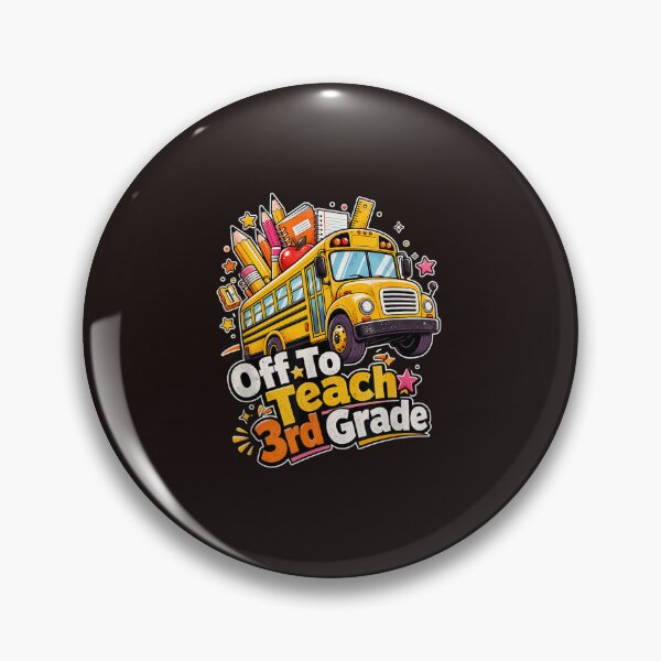 Item preview, Off to Teach 3rd Grade Third Grade Teacher Back to School Bus designed and sold by mari-kayden.