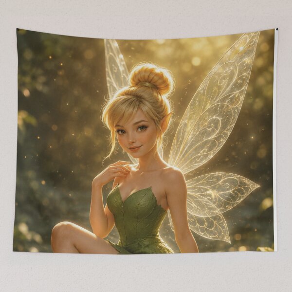 Item preview, Enchanted Forest Fairy – Magical Fantasy Fairy Art with Glowing Wings designed and sold by i-corp.