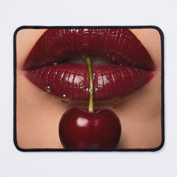 Item preview, Glossy Cherry Lips Aesthetic designed and sold by abanoubnabil.