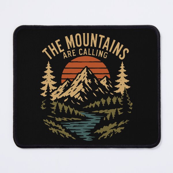 Item preview, The Mountains Are Calling Vintage Outdoor T-Shirt Design designed and sold by phsycartwork.