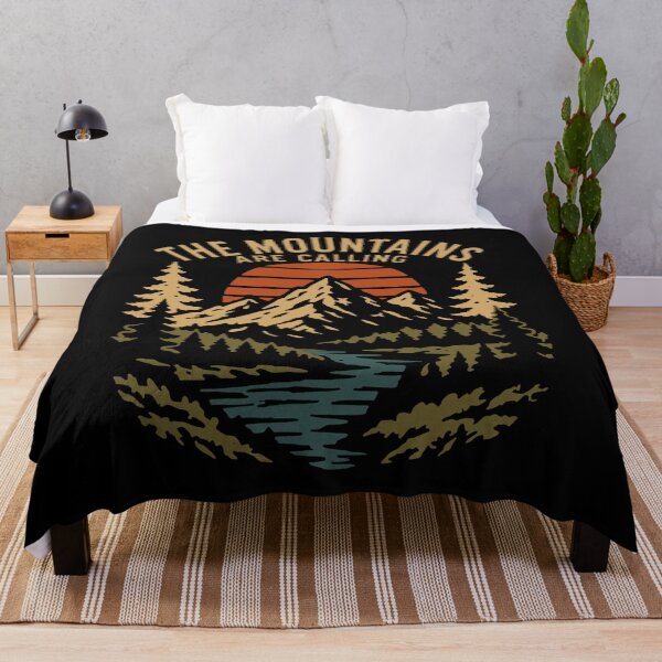 Item preview, The Mountains Are Calling Vintage Outdoor T-Shirt Design designed and sold by phsycartwork.