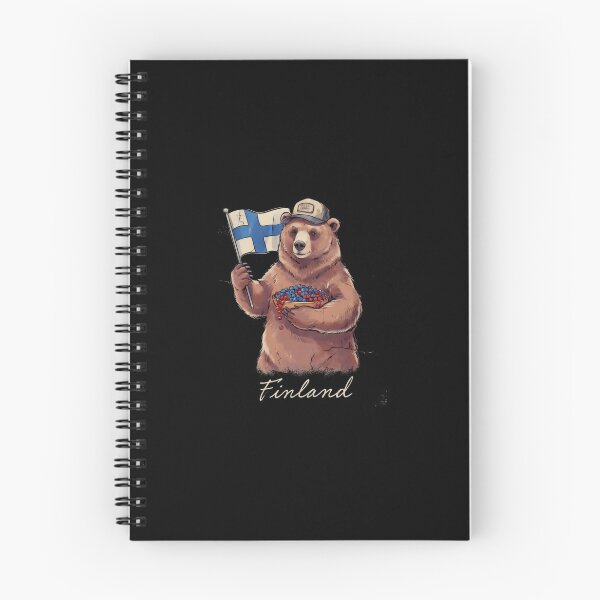 Item preview, Finland Brown Bear Finnish Flag Berry Bowl Mascot designed and sold by Enea Kelo.