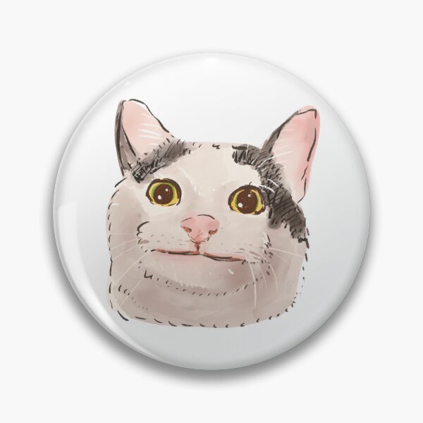 Item preview, Polite Cat Meme Cute Illustration designed and sold by KANAH FORYED.