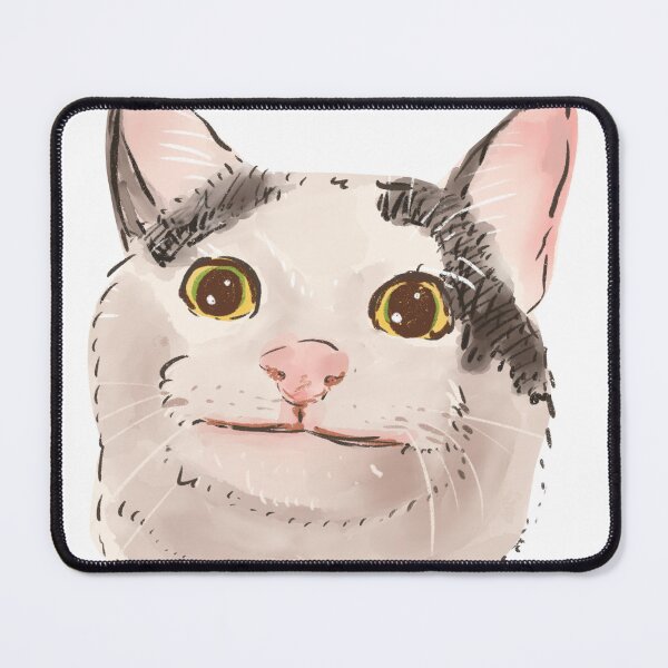 Item preview, Polite Cat Meme Cute Illustration designed and sold by KANAH FORYED.