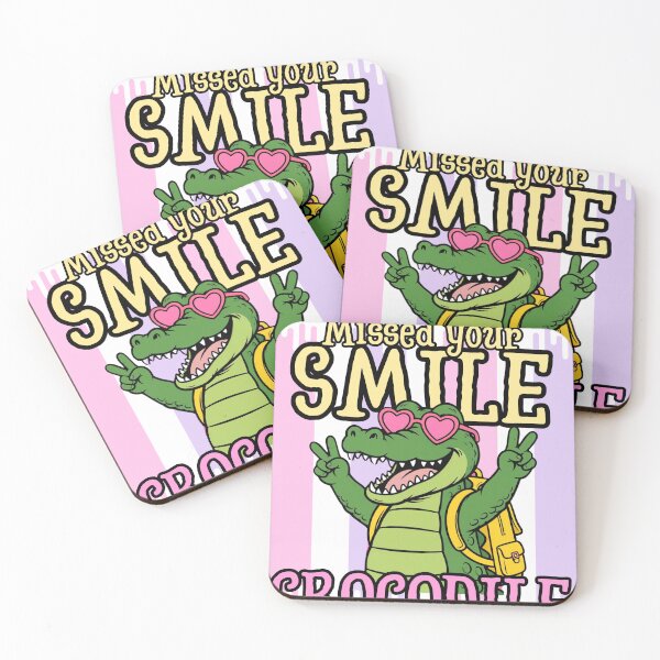 Item preview, Missed Your Smile Crocodile Funny Back To School Shirt designed and sold by Neurospicy Trolls.