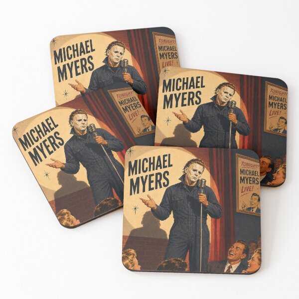 Item preview, Michael Myers as a comedian - Vintage Horror Poster designed and sold by colligo.