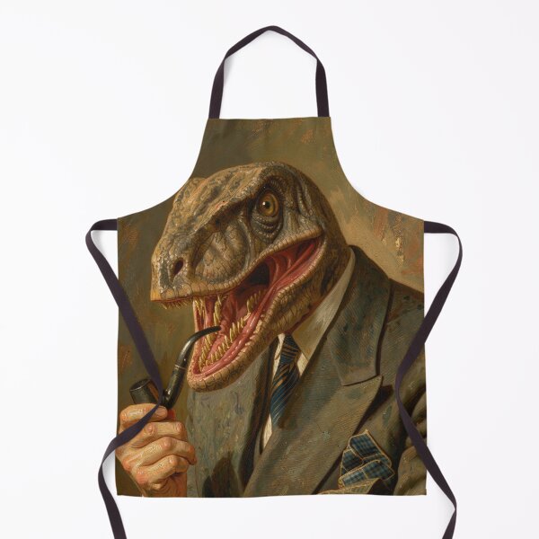 Item preview, Doctorsaurus - Funny Oil Painting designed and sold by Pop-And-Pixels.